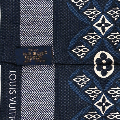 Louis Vuitton Silk Since 1854 Bandeau Blue 4 of 4