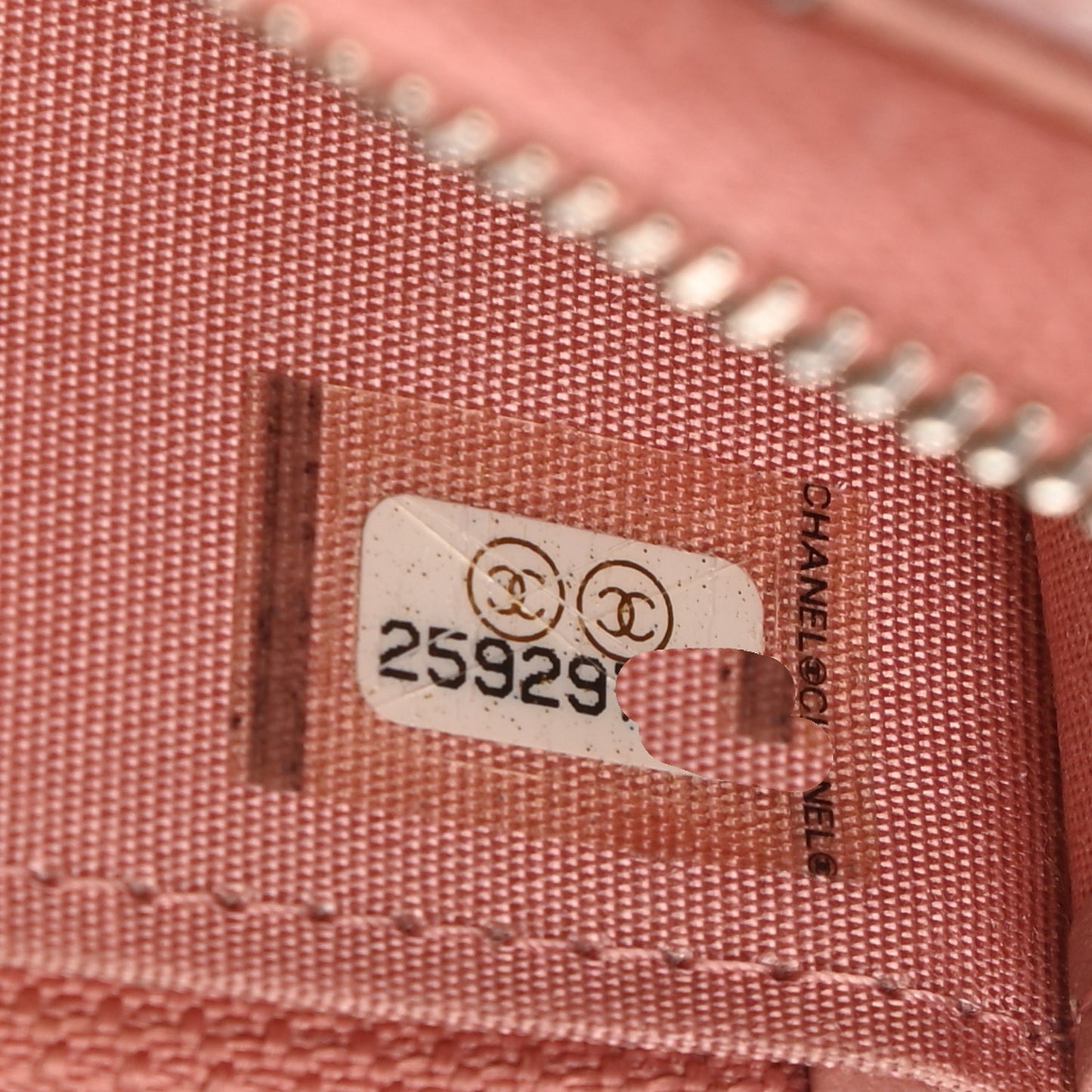 Ombre Patent Calfskin Quilted Small Zip Around Wallet Pink White