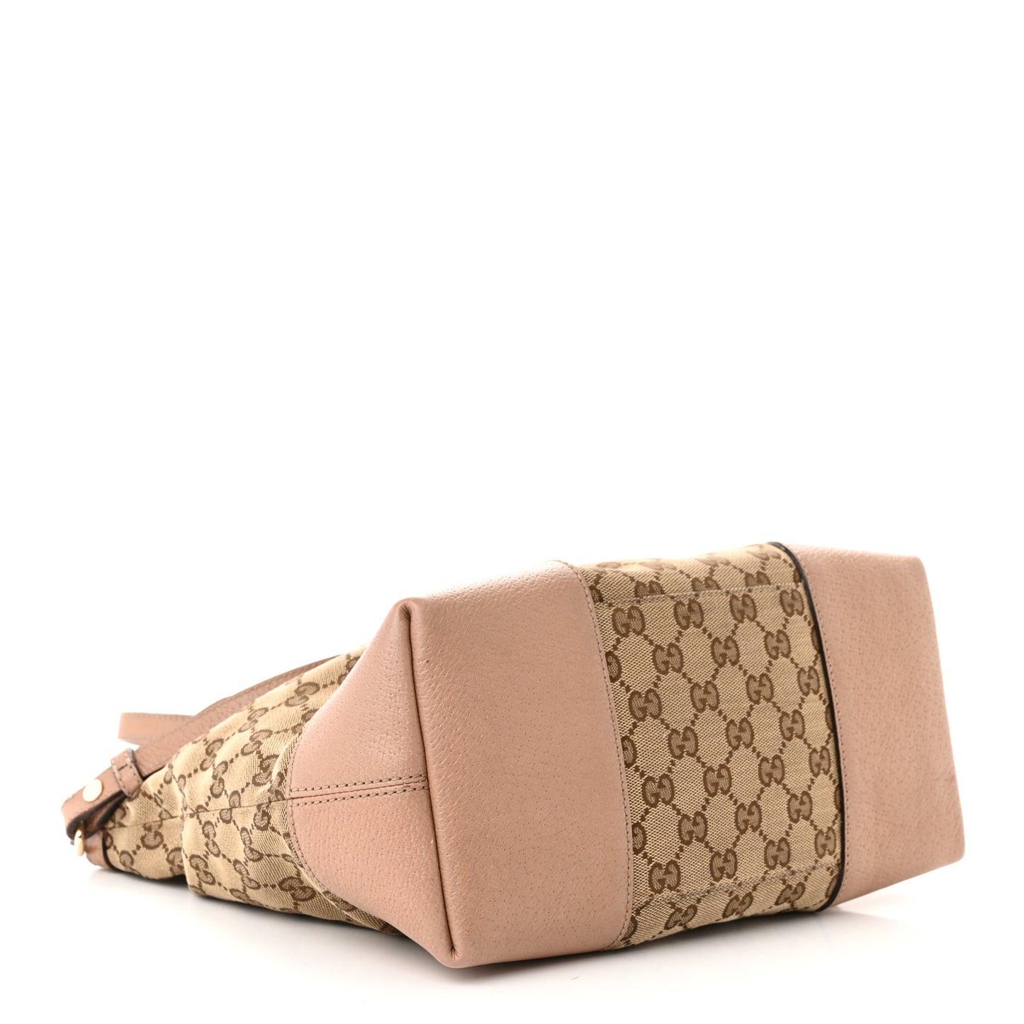 Monogram Medium Bree Foldover Tote Beige Soft Pink