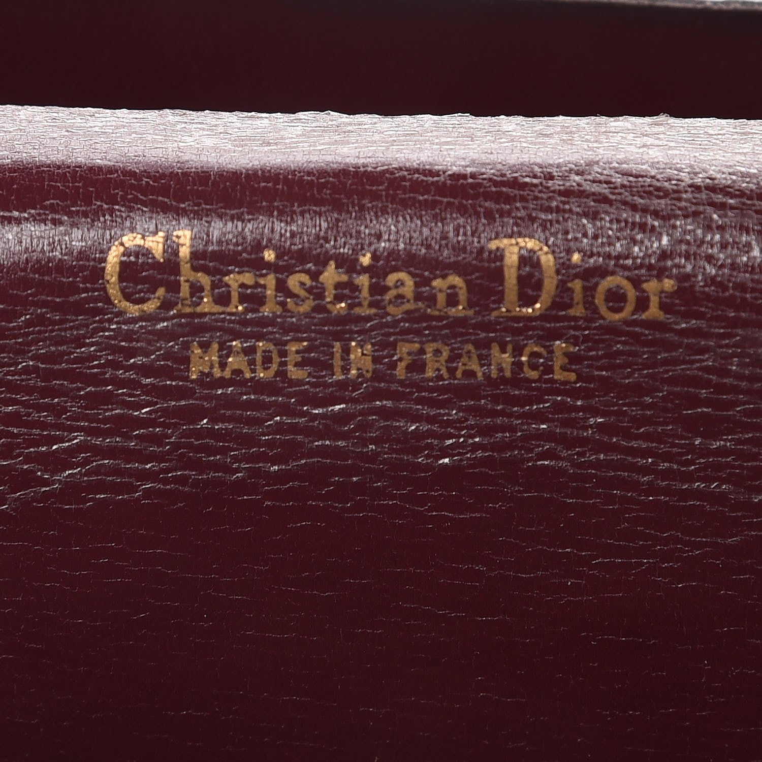Christian Dior Monogram Chain Flap Burgundy 6 of 9
