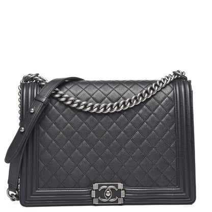 Chanel Caviar Quilted Large Boy Flap Black 1 of 9
