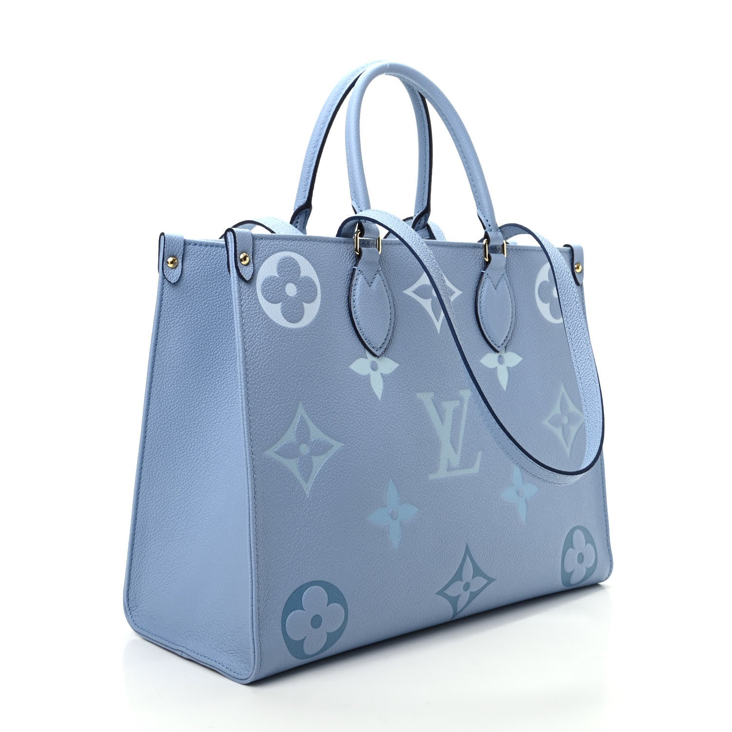 Louis Vuitton Empreinte Monogram Giant By The Pool Onthego MM Summer Blue 3 of 9