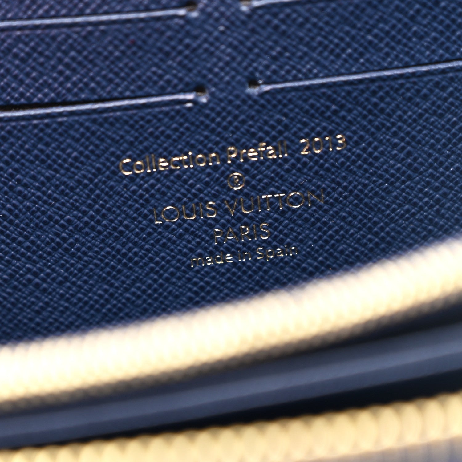 Louis Vuitton Damier Paillettes Zippy Wallet Blue 8 of 9