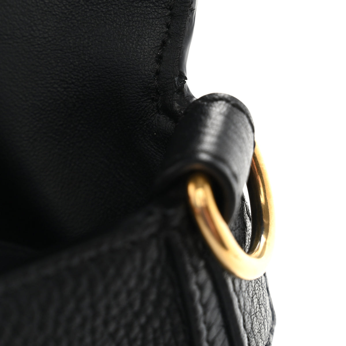 Cuoio Romano Selleria Belt Baguette Bag Black
