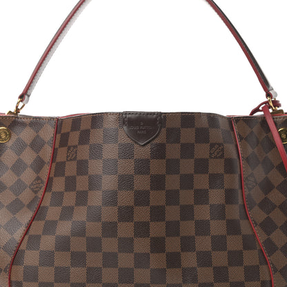 Louis Vuitton Damier Ebene Caissa Hobo Cherry 8 of 18