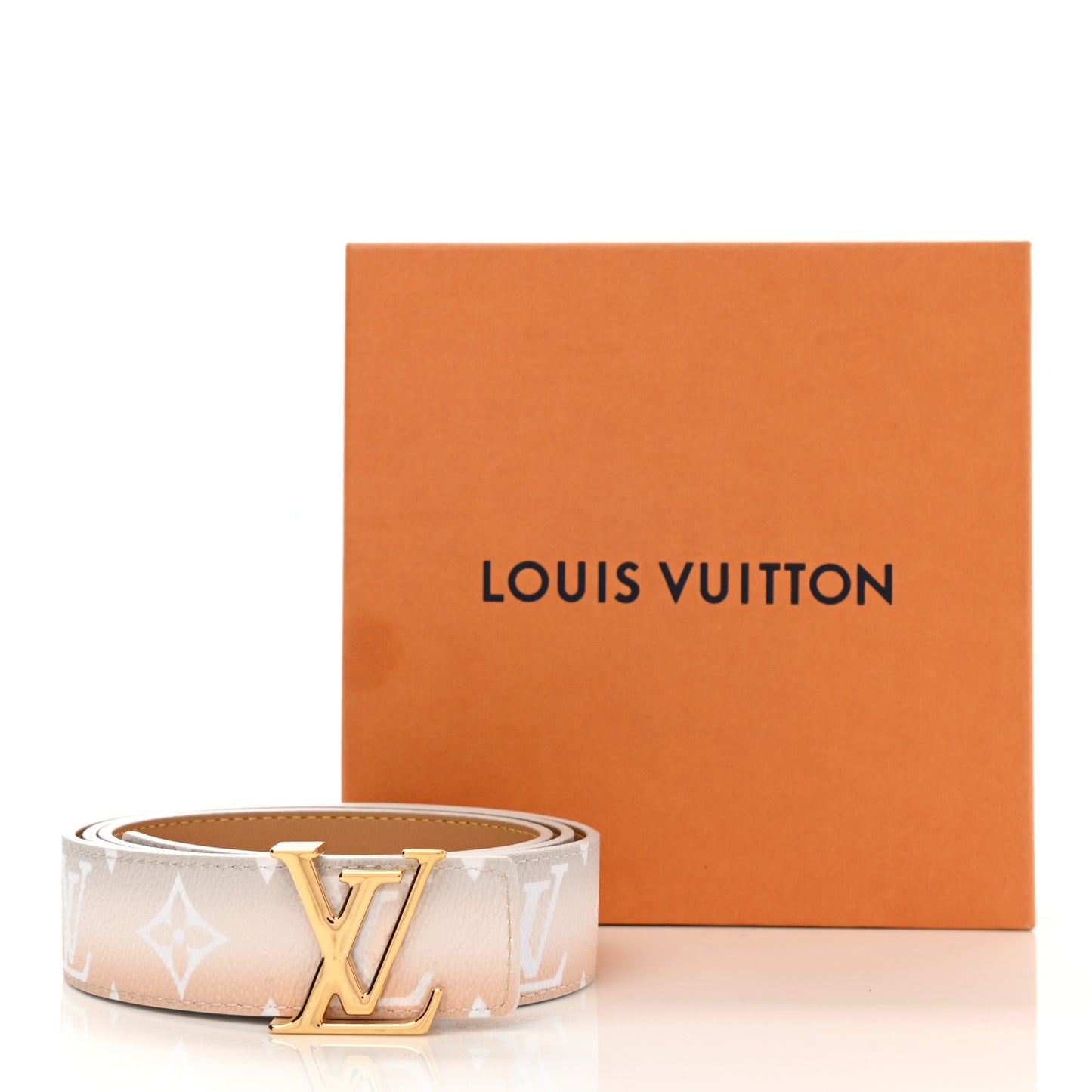 Monogram Giant By The Pool 30mm LV Iconic Reversible Belt 90 36 Brume