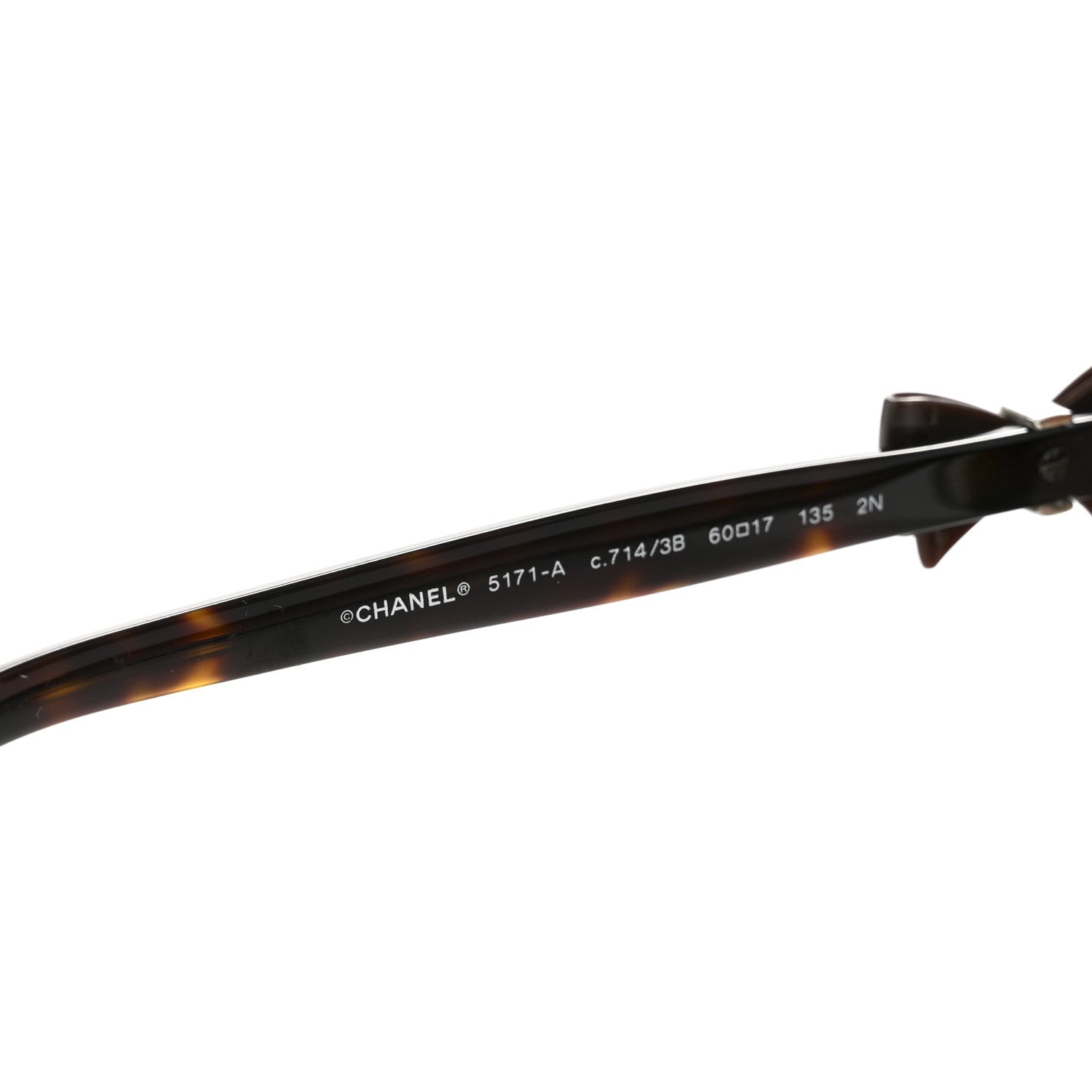 Chanel Acetate CC Bow Sunglasses 5171-A Tortoise 5 of 10