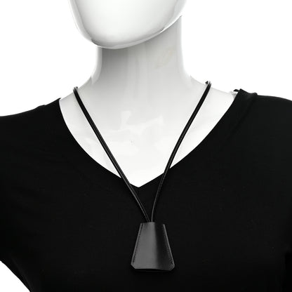 Hermes Black Leather Clochette 2 of 5