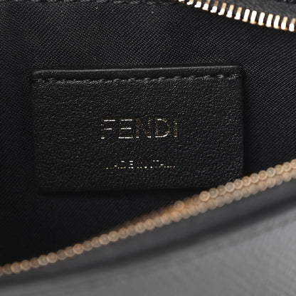 Fendi Vitello Cruise F is Fendi Bi-Color FF 1974 Embossed Medium Envelope Wallet On Chain Black Maya 6 of 10