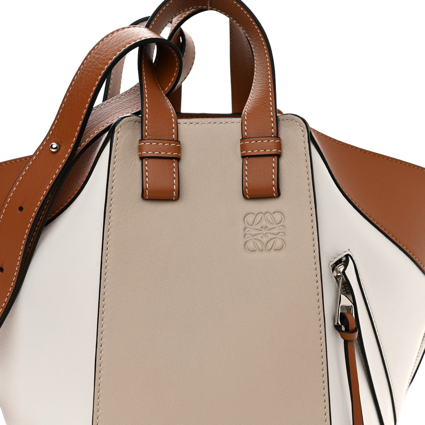Calfskin Small Hammock Shoulder Bag Light Oat Tan