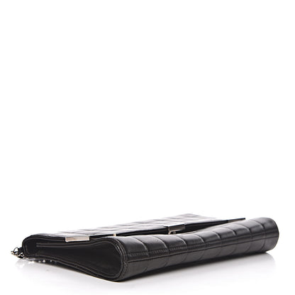 Chanel Lambskin Chocolate Bar Chain Clutch Black 4 of 15