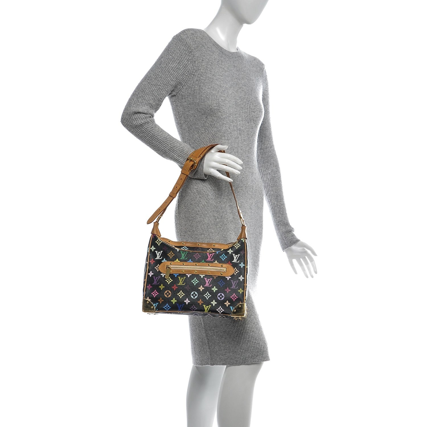 Louis Vuitton Monogram Multicolor Boulogne Black 2 of 6