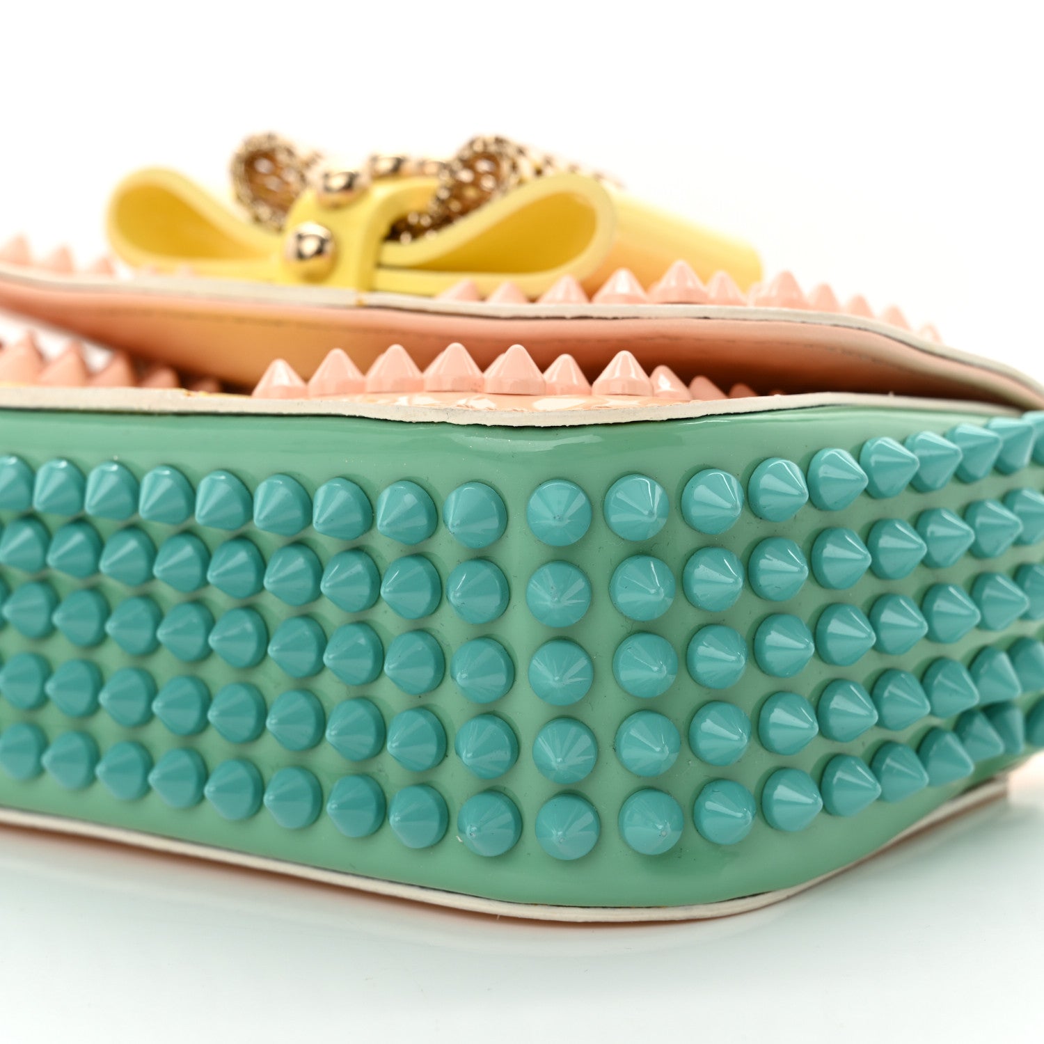 Christian Louboutin Patent Spiked Sweety Charity Crossbody Bag Multicolor 9 of 13