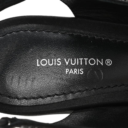 Louis Vuitton Satin Embellished Archlight Slingback Pumps 36 Black 8 of 9