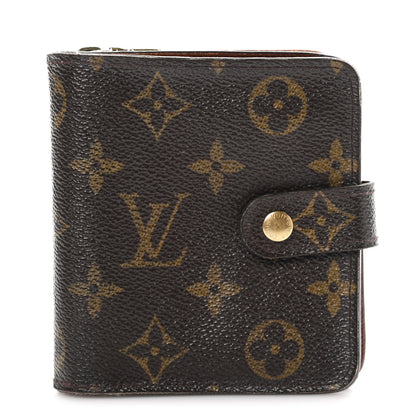 Louis Vuitton Monogram Compact Zippe Zipped Wallet 1 of 10