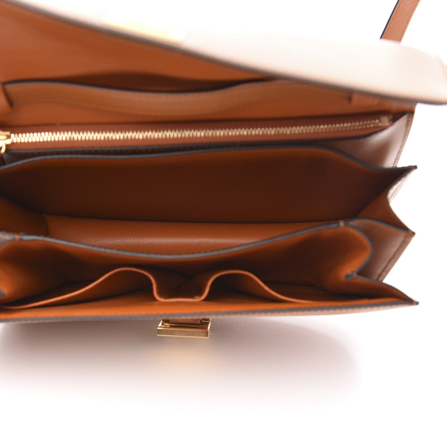 Smooth Calfskin Medium Classic Box Flap Bag Camel