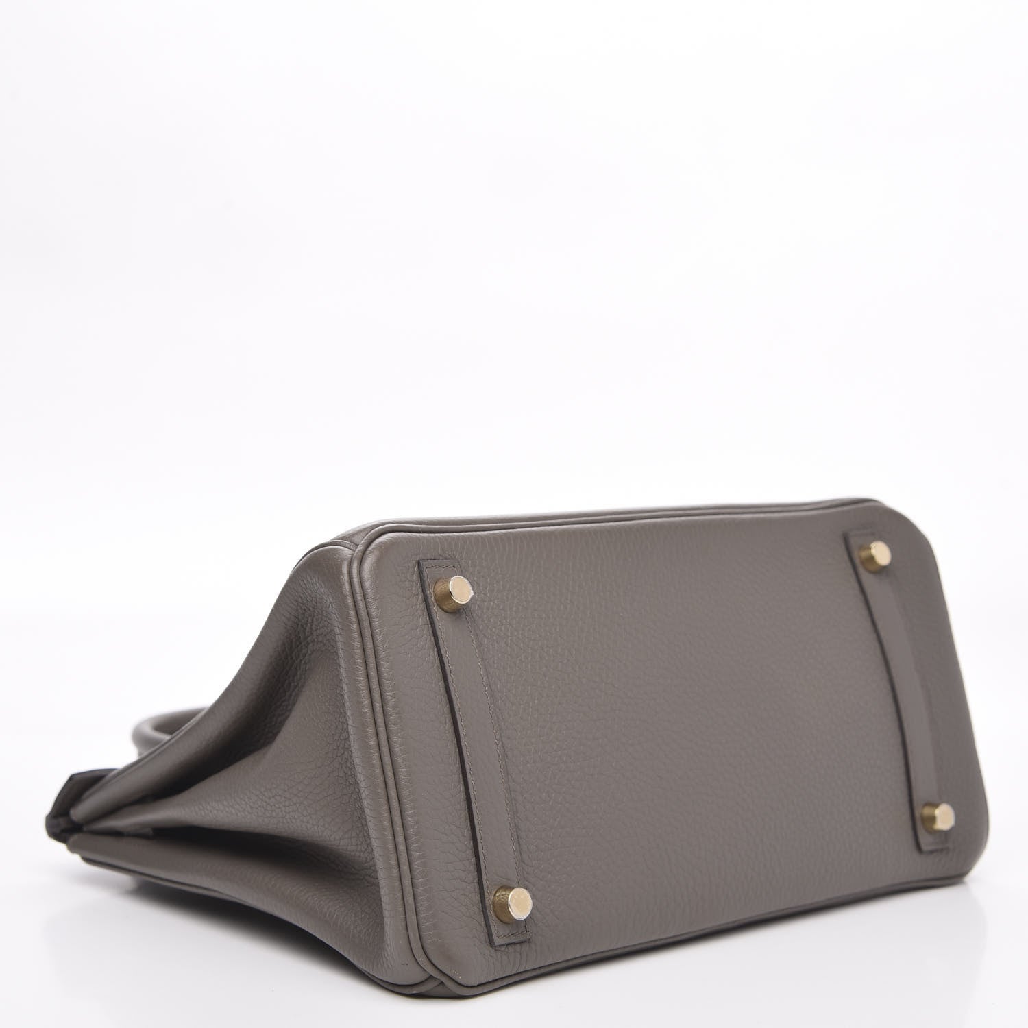 Hermes Taurillon Clemence Birkin 30 Etain 4 of 10