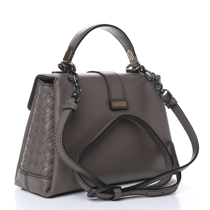 Bottega Veneta Calfskin Small Piazza Bag Steel 3 of 13
