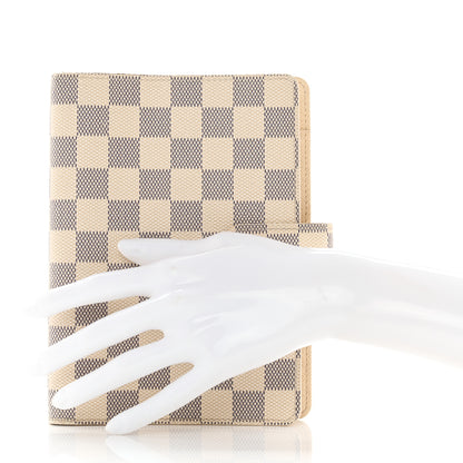 Louis Vuitton Damier Azur Medium Ring Agenda Cover 2 of 12