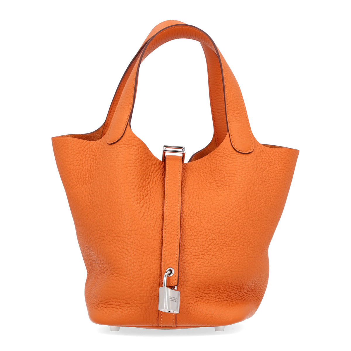 Hermes Taurillon Clemence Picotin Lock 18 PM Orange 1 of 14