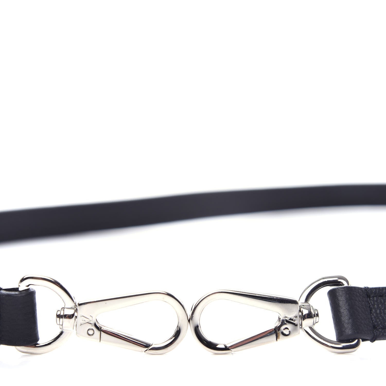 Louis Vuitton Calfskin 20 mm Adjustable Shoulder Strap Black 3 of 3