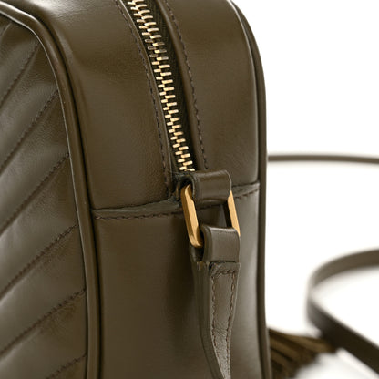 Saint Laurent Calfskin Matelasse Monogram Lou Camera Bag Military Olive 13 of 15