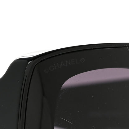 Chanel Lambskin Shield Quilted Sunglasses 71267 Black 8 of 8