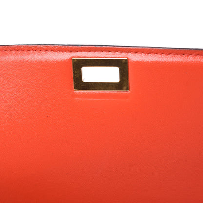 Celine Box Calfskin Medium Classic Box Flap Bag Poppy 14 of 14