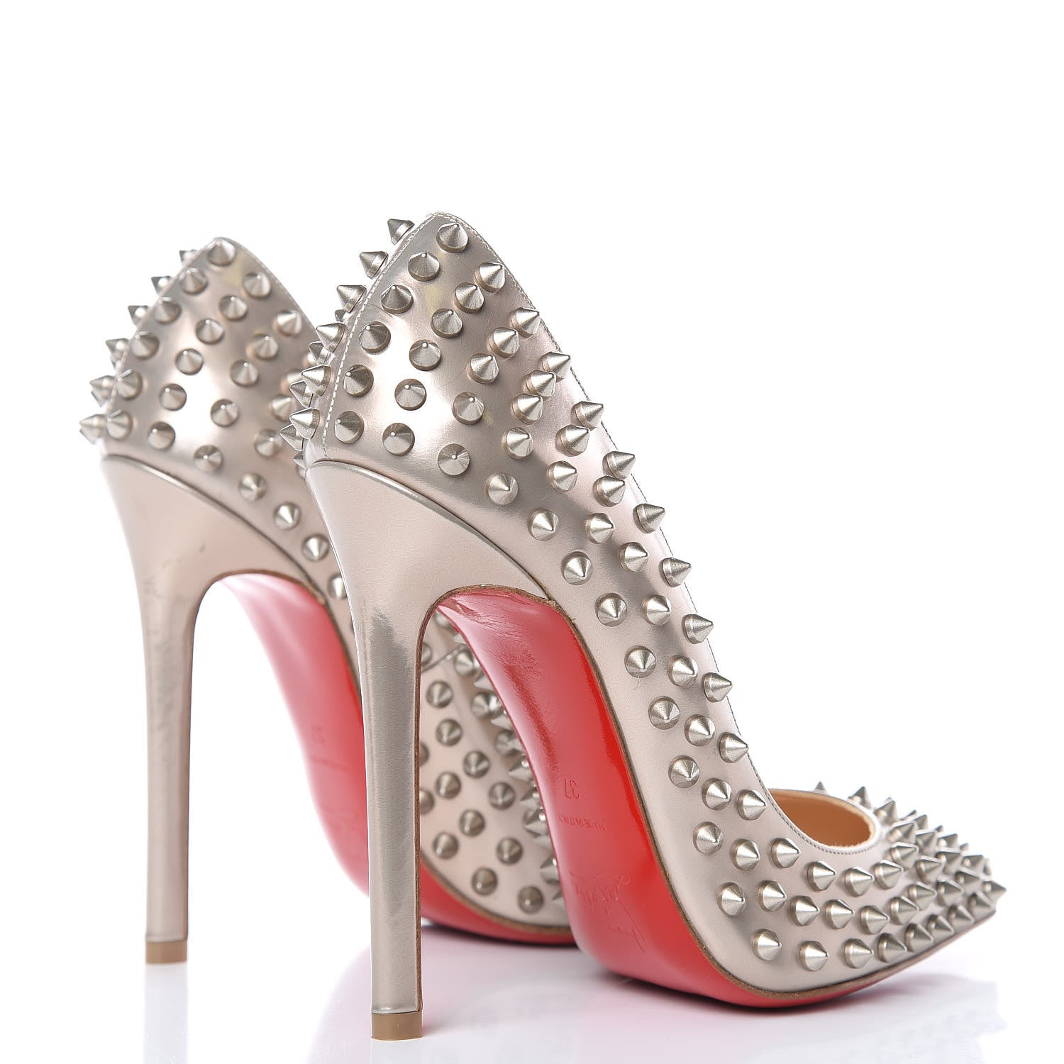 Christian Louboutin Pigalle Spikes 120 Pumps 37 4 of 9