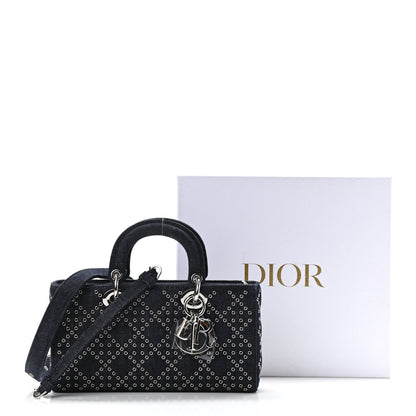 Christian Dior Denim Eyelet Lady D-Joy Blue 10 of 10
