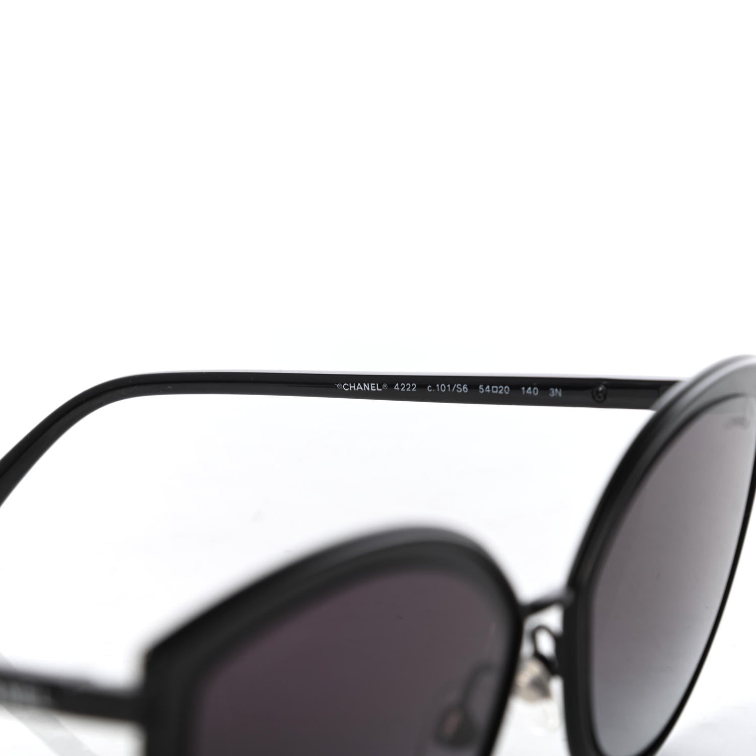 Chanel Cat Eye Sunglasses 4222 Black 5 of 8