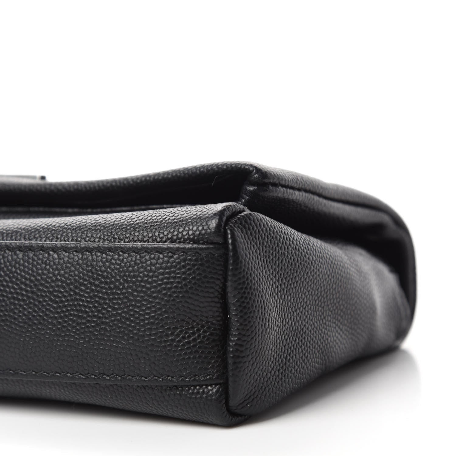 Saint Laurent Grain De Poudre Monogram Toy West Hollywood Fold-Over Bag Black 7 of 11
