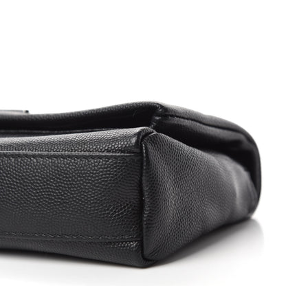 Saint Laurent Grain De Poudre Monogram Toy West Hollywood Fold-Over Bag Black 7 of 11