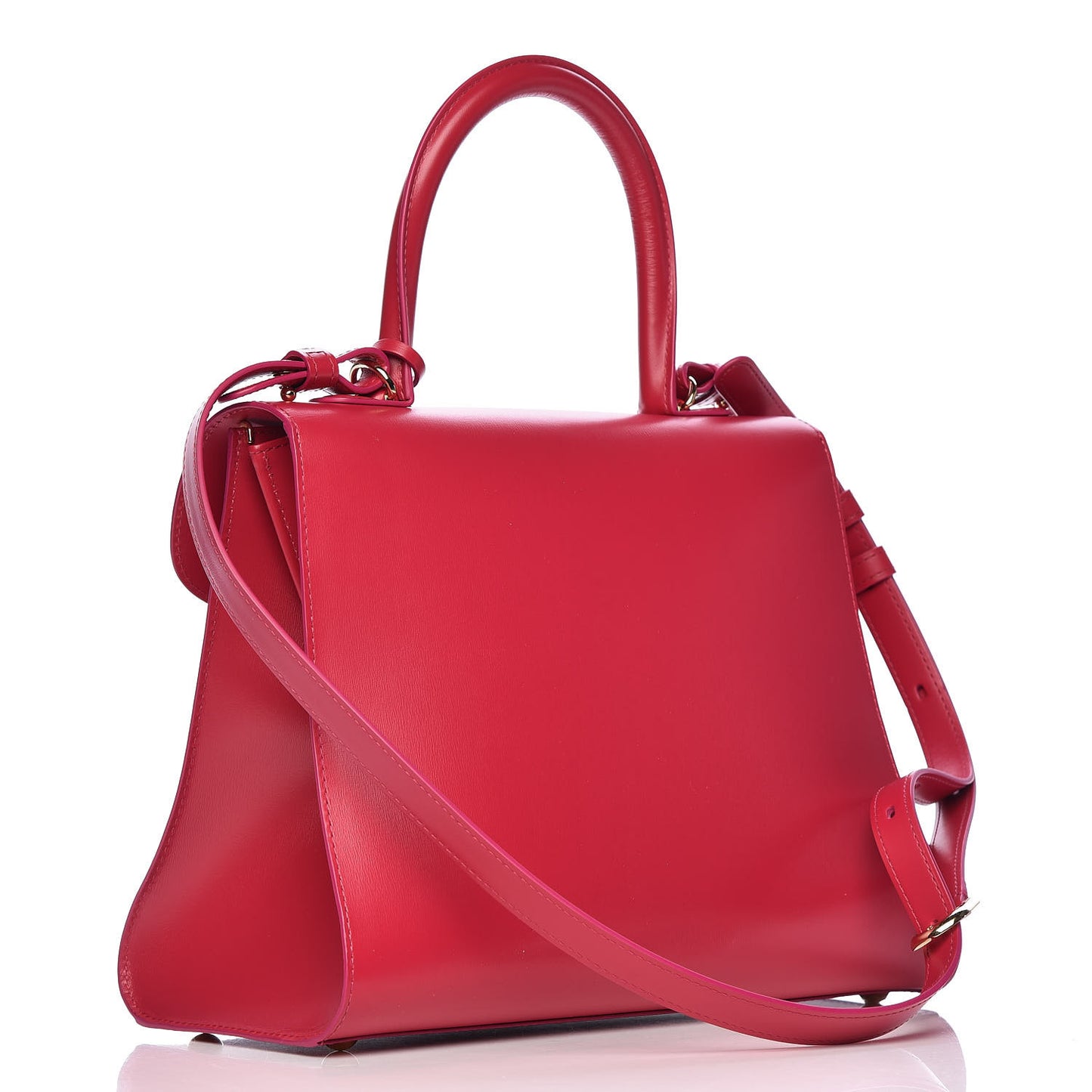Box Calfskin MM Brillant Satchel Framboise