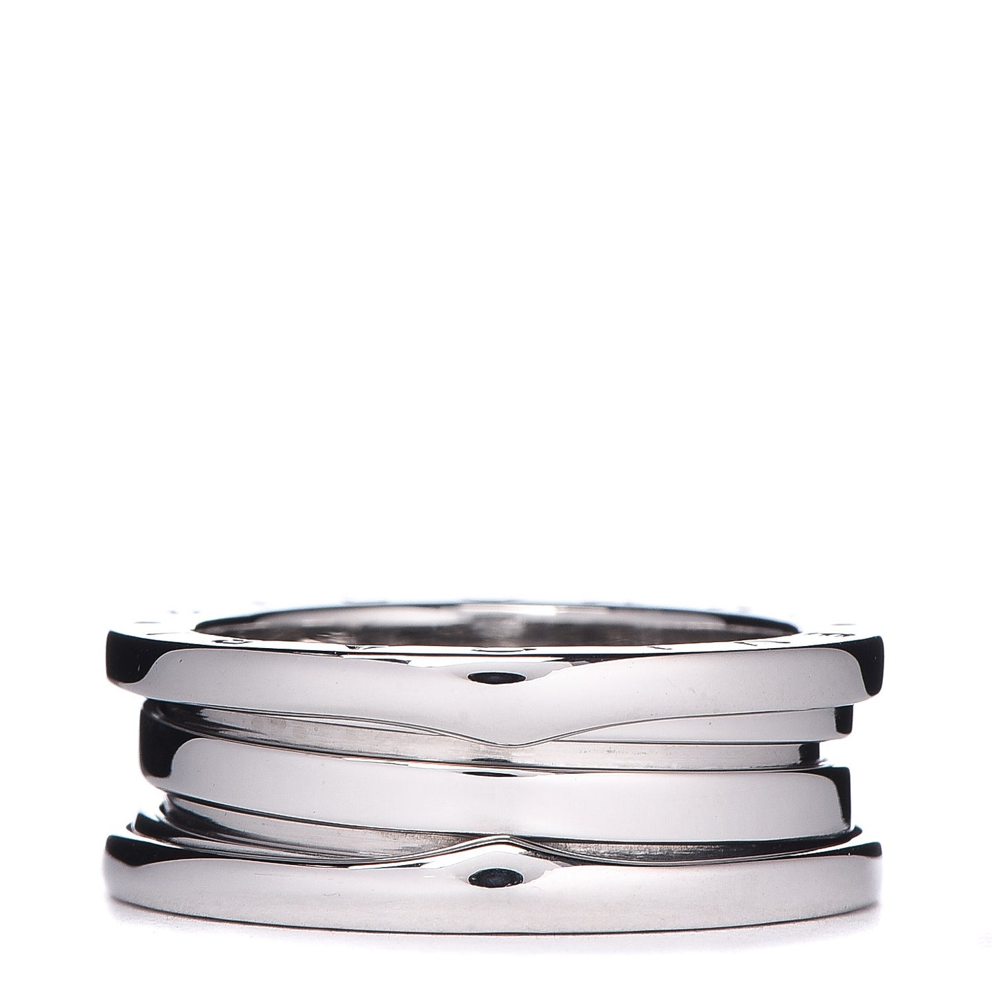 18K White Gold B.Zero1 Two-Band Ring 55 7.25