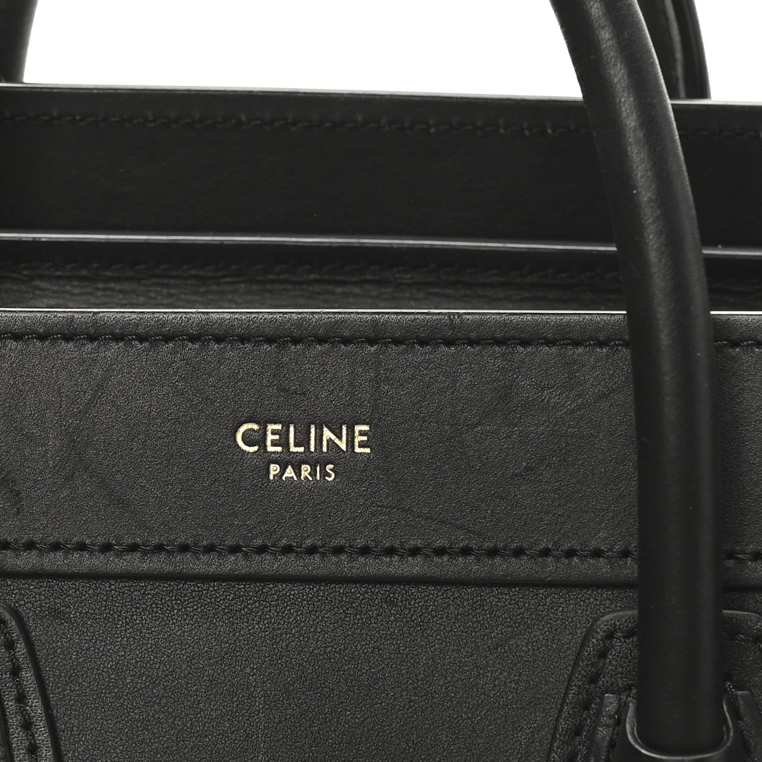 Celine Smooth Calfskin Nano Luggage Black 7 of 10