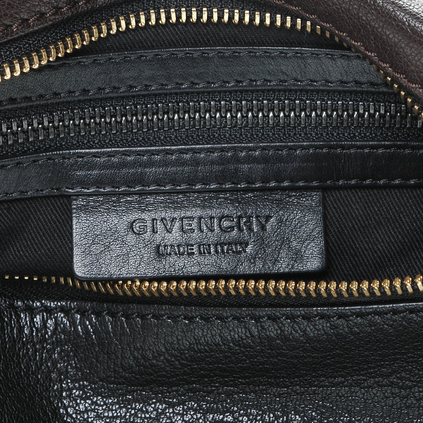 Sugar Goatskin Colorblock Mini Pandora Black Brown