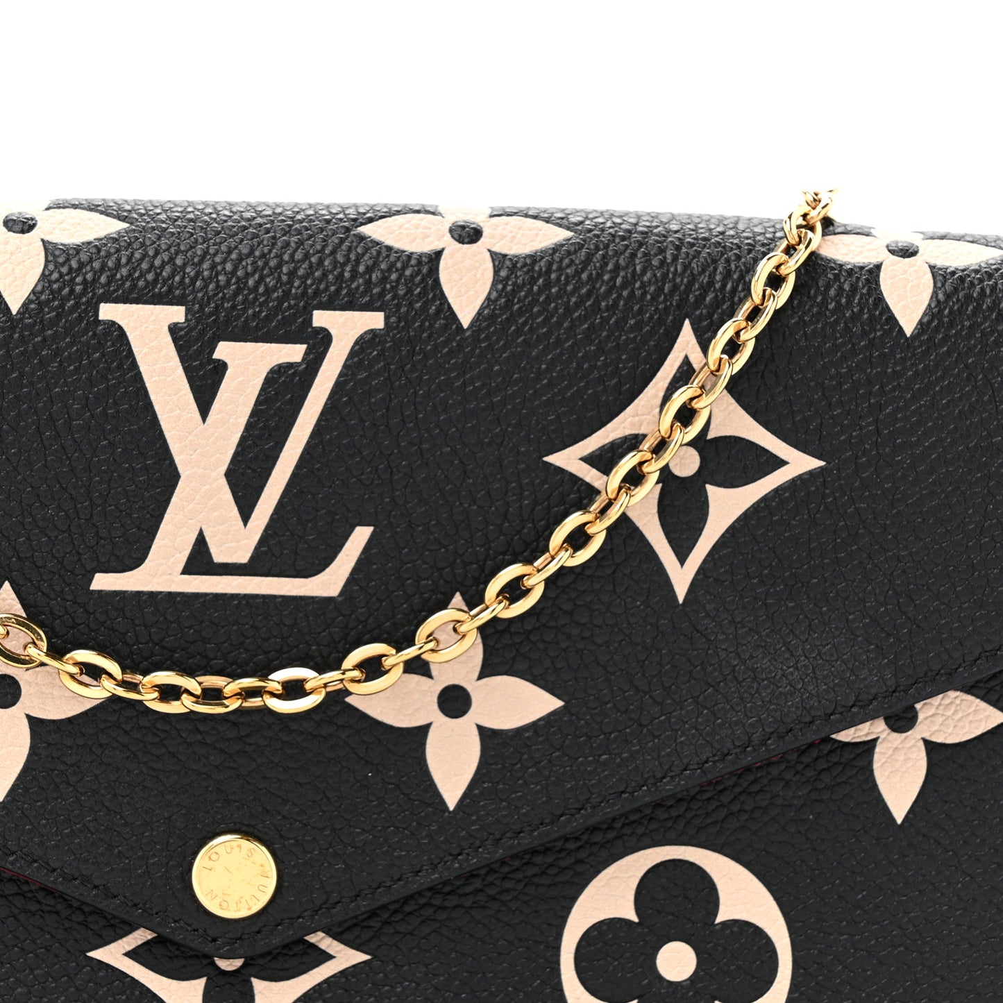 Empreinte Monogram Giant Felicie Pochette Black Beige