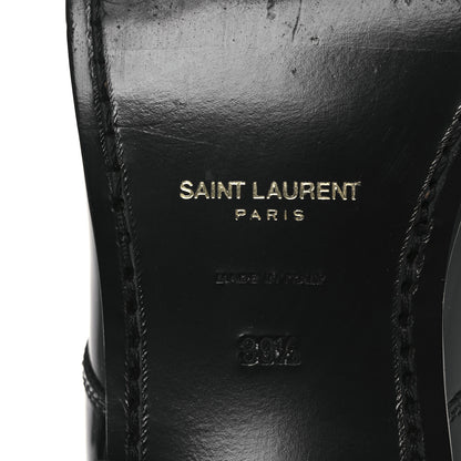 Saint Laurent Patent Baltimora Lace Up Derby Shoes 39.5 Black 8 of 12