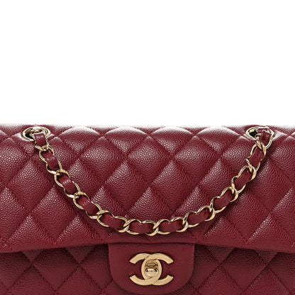 Chanel Caviar Quilted Small Double Flap Burgundy 8 of 11