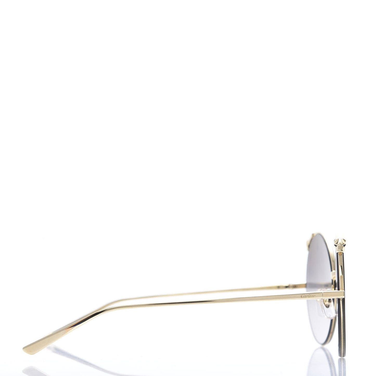 Panthere De Round Sunglasses Gold
