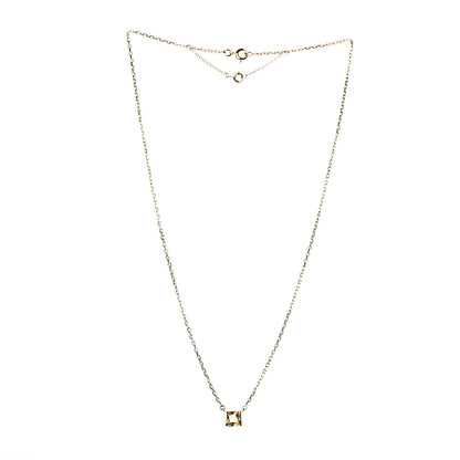 Cartier 18K Yellow Gold Citrine Tank Pendant Necklace 3 of 6