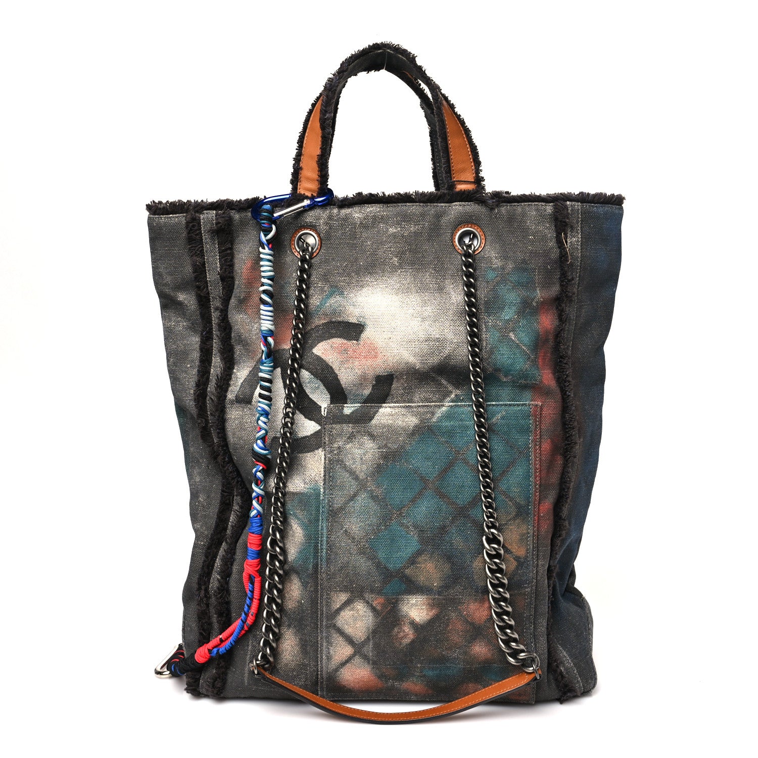 Chanel Canvas Graffiti Art School Oh My Boy Tote Black 1 of 10