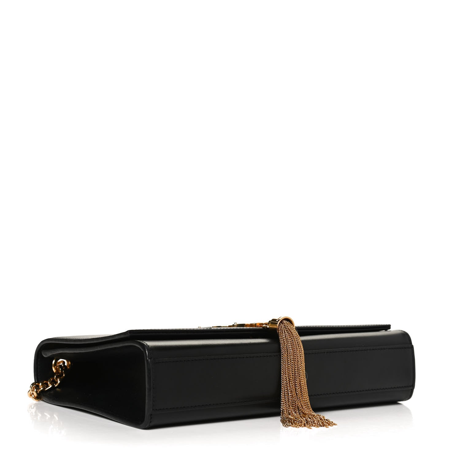 Saint Laurent Smooth Calfskin Medium Classic Monogram Kate Tassel Satchel Black 4 of 10