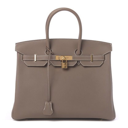 Hermes Togo Birkin 35 Etoupe 1 of 38