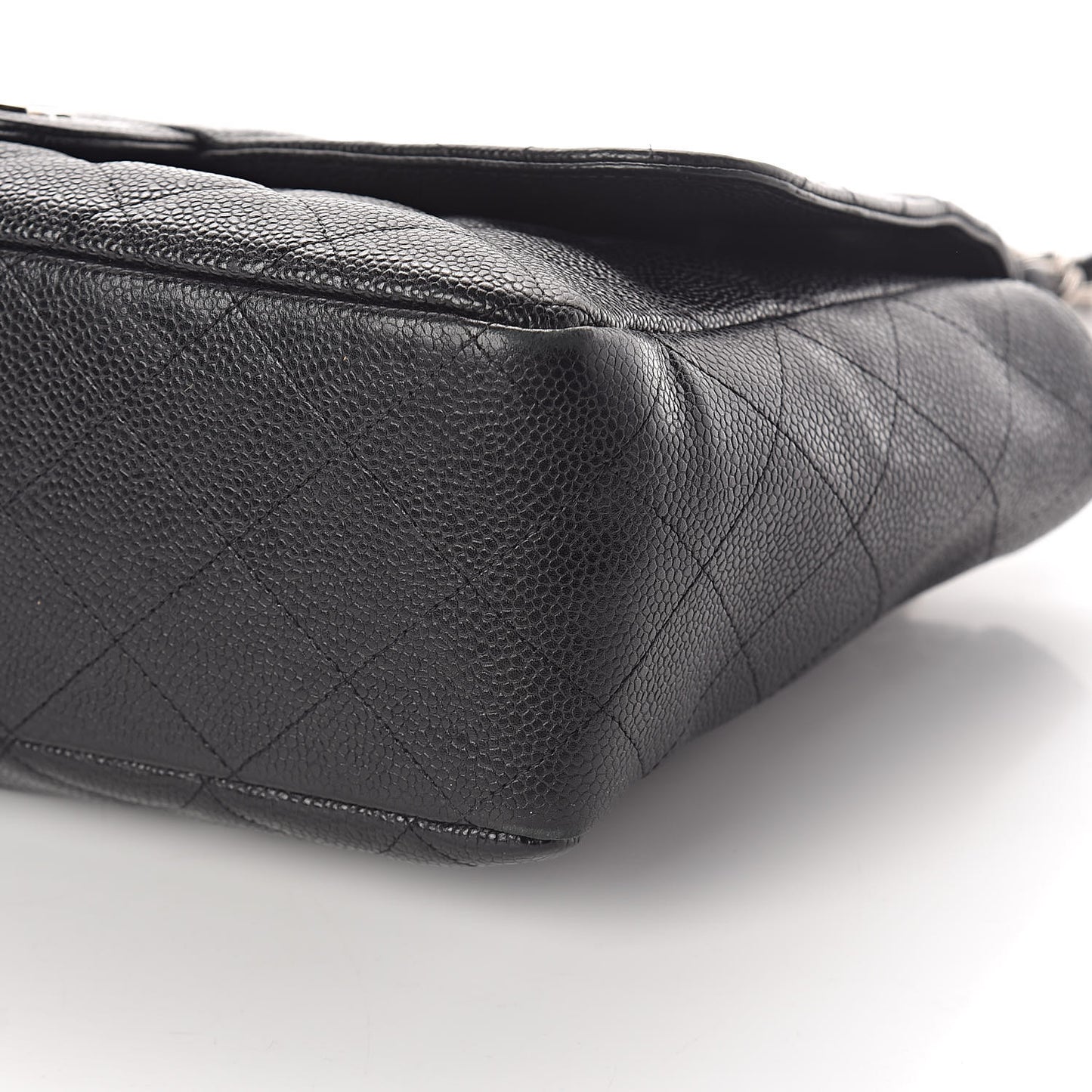 Caviar Quilted Jumbo Single Flap Black