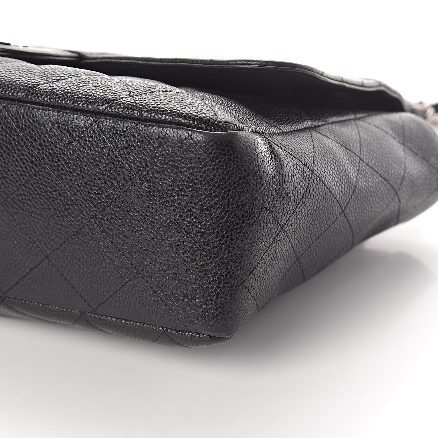 Chanel Caviar Quilted Jumbo Single Flap Black 13 of 20