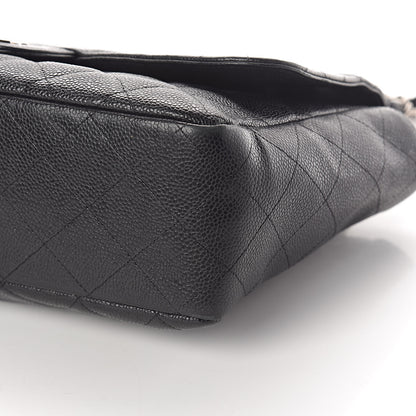 Chanel Caviar Quilted Jumbo Single Flap Black 13 of 20