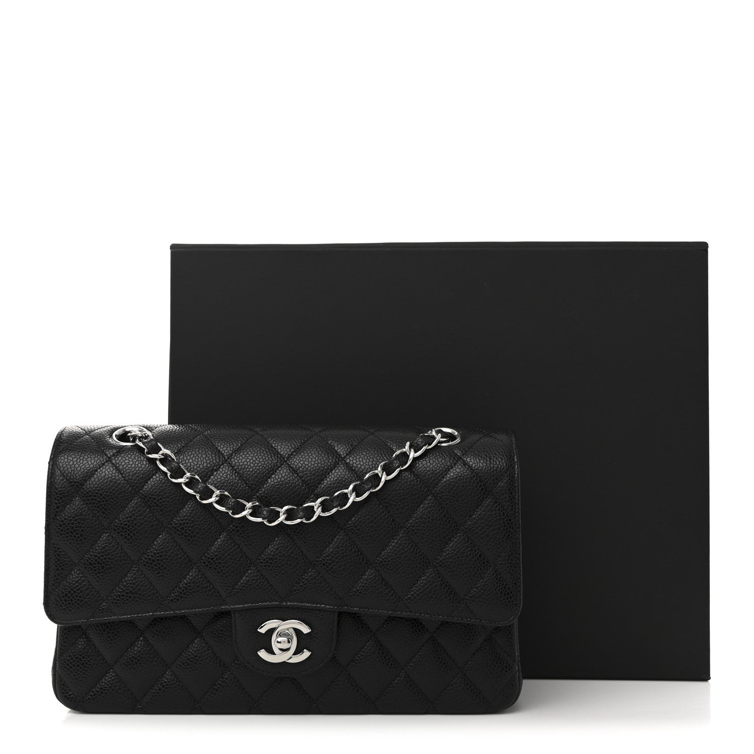 Chanel Caviar Quilted Medium Double Flap Black 11 of 11