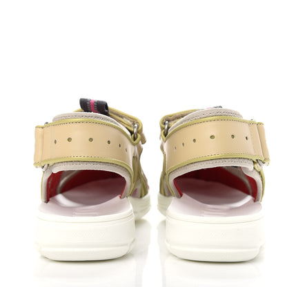Gucci Mesh Fabric Tinsel Sport Sandals 36 Loess Sand Box Pink 5 of 10